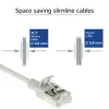 ACT Grey 5 m LSZH U/FTP CAT6A datacenter plānā lēcienvads ar RJ45 savienotājiem