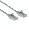 ACT Pelēks 0,25 m LSZH U/UTP CAT6 datu centra plānais lēciena kabelis ar snagless RJ45 savienotājiem