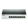 D-Link DGS-1100-08P tīkla slēdzis, pārvaldāms L2 Gigabit Ethernet (10/100/1000), Power over Ethernet (PoE), melns