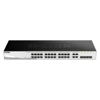 D-Link 28-Portu Gigabit viedais pārvaldāmais slēdzis ar 4 Combo portiem