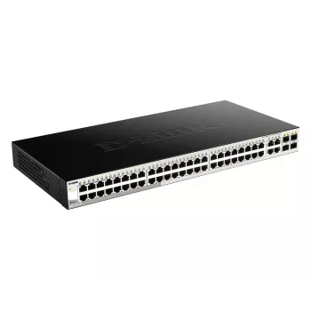 D-Link DGS-1210-52 52-Portu Gigabit viedais pārvaldāmais slēdzis ar 4 x 100/1000Mbps Combo portiem