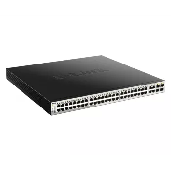 D-Link 52-Port PoE Gigabit Smart Managed Slēdzis ar 4 x 100/1000Mbps Combo Portiem