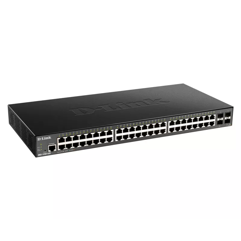 D-Link 48-portu Gigabit viedais pārslēgs ar 4 x 10G SFP+