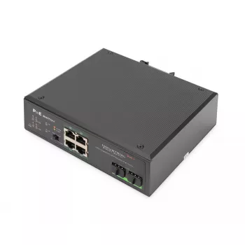 Nepārvaldāms slēdzis Digitus DN-651109 4 Port Gigabit Ethernet PoE