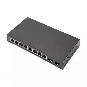 Nepārvaldāms slēdzis Digitus 8 porti Gigabit + 2 Gigabit SFP