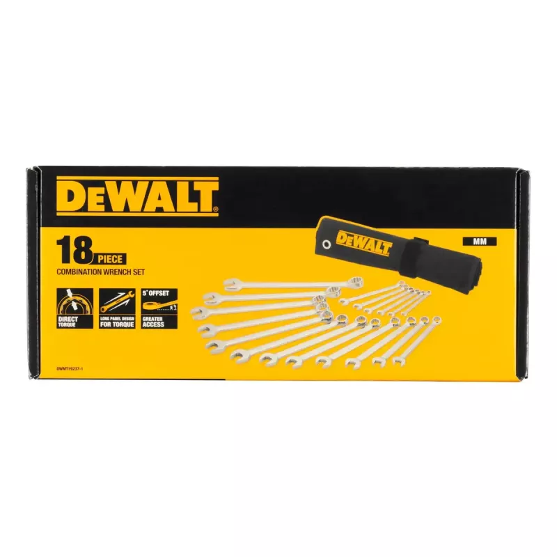 Kombinētā uzgriežņu atslēga DeWALT DWMT19237-1 18 gab.