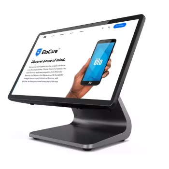 POS monitors Elo Touch Solutions E849902 15,6 collu (39,6 cm) LED 1920×1080, 8 GB RAM, 128 GB SSD, Intel 3,6 GHz, Melns
