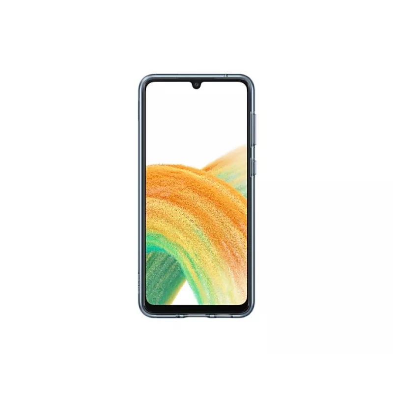 Samsung EF-XA336CBEGWW aizsargvāks Slim Strap Cover, piemērots Galaxy A33 5G, polikarbonāts/TPU, melnā krāsā
