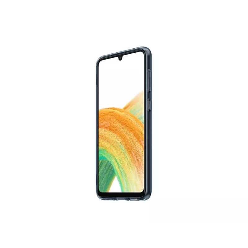 Samsung EF-XA336CBEGWW aizsargvāks Slim Strap Cover, piemērots Galaxy A33 5G, polikarbonāts/TPU, melnā krāsā