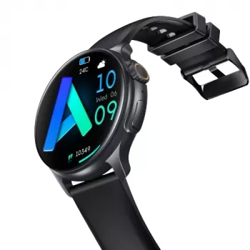 Emporia WATCHjoy viedpulkstenis, 3,63 cm (1,43 collas) AMOLED, 466 x 466 pikseļi, melns
