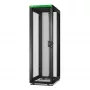 APC Easy Rack 42U, Melns, ar Jumtu, Ritenīšiem, Kājām, 4 Kronšteiniem un Apakšu, Bez Sānu Paneļiem, 1991H x 600W x 1000D mm