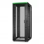 APC Easy Rack ER8220 42U statīvs, melns, ar jumtu, riteņiem, kājām, 4 kronšteiniem un dibenu, bez sānu paneļiem, 1991x800x1200 mm