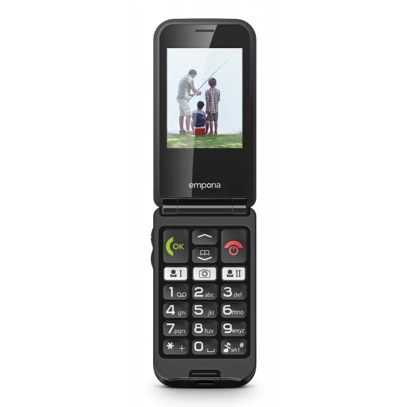 Emporia emporiaTALKglam 6.1 cm (2.4 collu) 94 g Melns Salokāms telefons