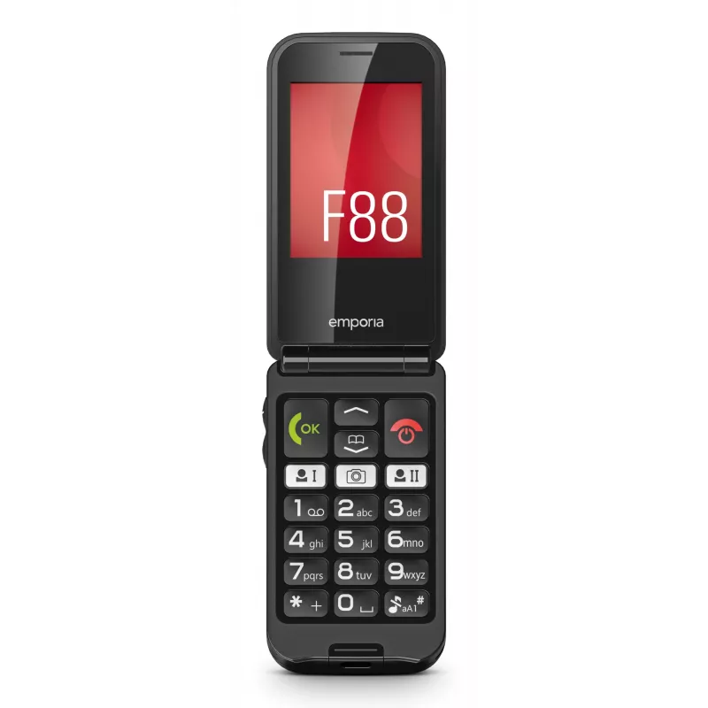 Emporia emporiaTALKglam 6.1 cm (2.4 collu) 94 g Melns Salokāms telefons