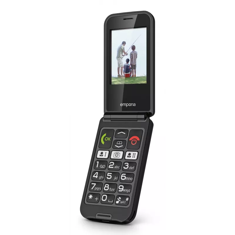 Emporia emporiaTALKglam 6.1 cm (2.4 collu) 94 g Melns Salokāms telefons