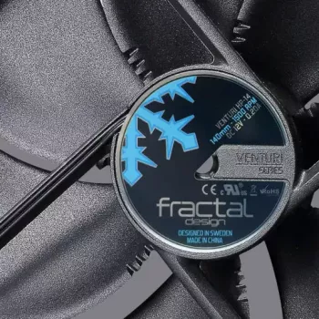 14 cm datora korpusa ventilators Fractal Design Venturi HF-14 — 140 mm, 1200 RPM, 118.2 cfm, FDB, 12 V, 25 mm biezums