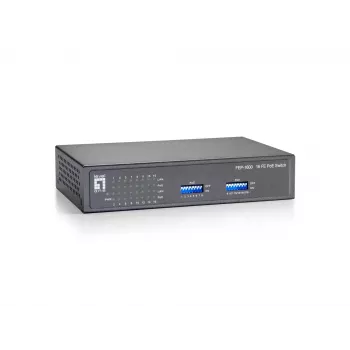 LevelOne FEP-1600 16-Port PoE slēdzis, 90W, Fast Ethernet, sienas montāža
