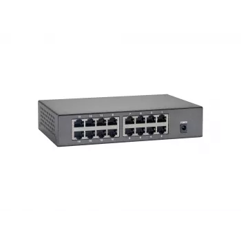 LevelOne FEP-1600 16-Port PoE slēdzis, 90W, Fast Ethernet, sienas montāža