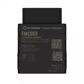 GPS izsekotājs Teltonika FMC001 automašīnai Melns 53g