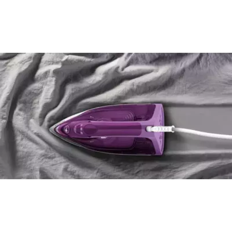 Tefal FV2836 sausā un tvaika gludeklis ar keramikas zoli 2400 W violets, balts