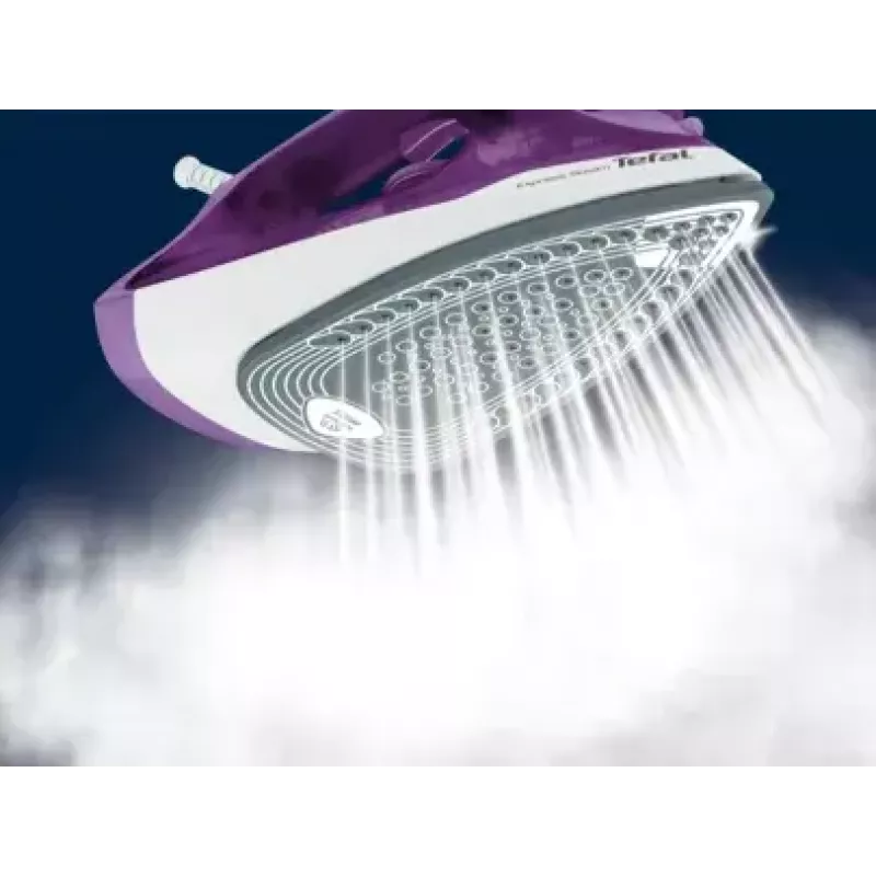 Tefal FV2836 sausā un tvaika gludeklis ar keramikas zoli 2400 W violets, balts