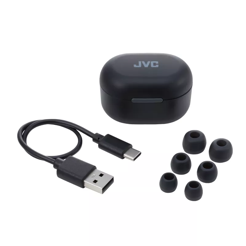 Austiņas JVC HA-A30T Active Noise Cancelling TWS Melnas