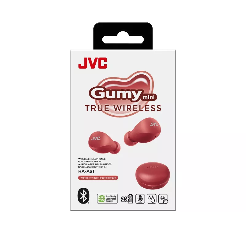 Austiņas JVC Gumy Mini TWS sarkanas