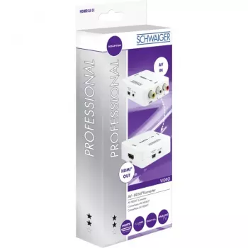 Schwaiger HDMRCA01 513 video pārveidotājs no AV uz HDMI