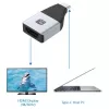 Techly IADAP-USBC-HDMI4K adapteris no USB-C uz HDMI, 24 kontaktu USB-C tēviņš – HDMI mātīte, 4K (3840 x 2160), melns un sudraba