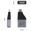 Techly IADAP-USBC-HDMI4K adapteris no USB-C uz HDMI, 24 kontaktu USB-C tēviņš – HDMI mātīte, 4K (3840 x 2160), melns un sudraba