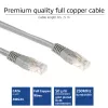 ACT pelēks 1,5 metru U/UTP CAT6 savienojuma kabelis ar RJ45 savienotājiem