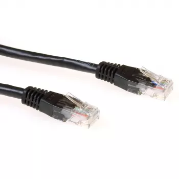 ACT Black 1 m U/UTP CAT6 savienojuma kabelis ar RJ45 savienotājiem