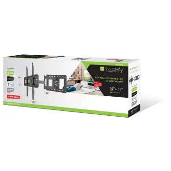 Techly ICA-PLB 148L TV sienas stiprinājums 165.1 cm (65 collas) Melns