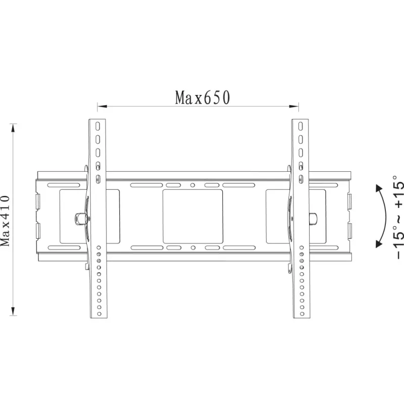 Techly ICA-PLB 231L TV stiprinājums 177.8 cm (70 inch) Melns