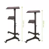 Techly ICA-TB TPM-1BK universālie ratiņi portatīvajam datoram/projektoram, 103-125 cm, melni