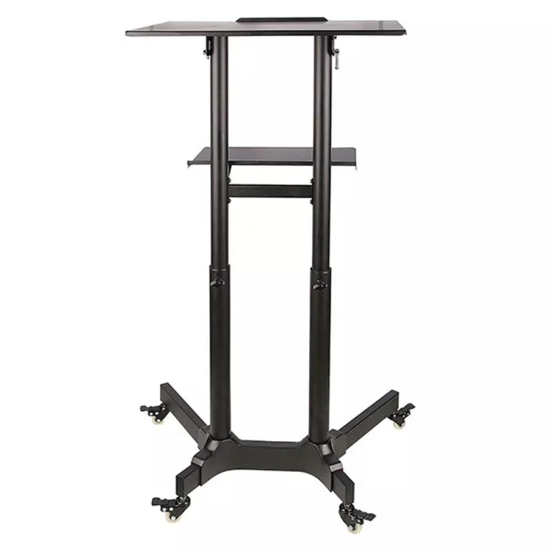 Techly ICA-TB TPM-1BK universālie ratiņi portatīvajam datoram/projektoram, 103-125 cm, melni