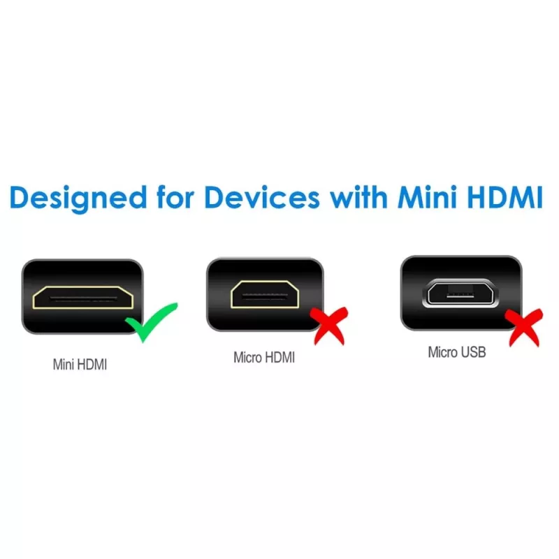 Techly 5m ātrgaitas kabelis Mini HDMI uz HDMI vīriešu/vīriešu melns ICOC HDMI-B-050