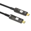 Techly ICOC-U3C-HY-015 USB-C aktīvais optiskais kabelis 15 m melns