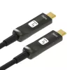 Techly ICOC-U3C-HY-015 USB-C aktīvais optiskais kabelis 15 m melns