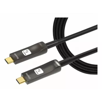Techly ICOC-U3C-HY-020 USB kabelis 20 m USB C Melns