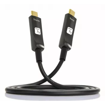 Techly ICOC-U3C-HY-020 USB kabelis 20 m USB C Melns