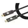 Techly ICOC-U3C-HY-030 USB kabelis 30 m USB C Melns