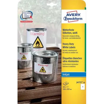 Pašlīmējošā etiķete Taisnstūris AVERY J4775-10