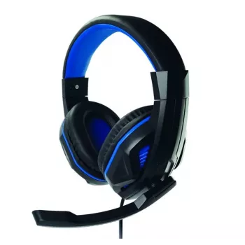 Steelplay HP41 galvas austiņas ar vadu, spēļu, melnas, zilas