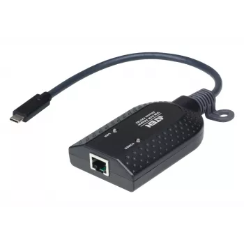 ATEN USB-C virtuālās multivides KVM adapteris KA7183-AX, melns