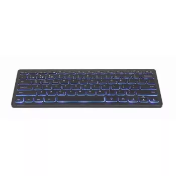 Bezvadu tastatūra Gembird KB-BTRGB-01-DE Bluetooth QWERTZ melna