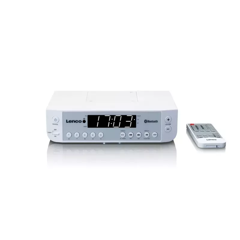 Radio modinātājs Lenco KCR-100 balts