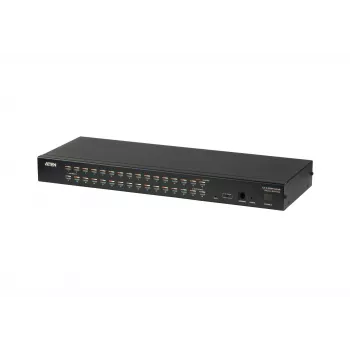 ATEN KH1532A KVM slēdzis, 32 porti, Cat5, VGA, PS/2-USB, montējams statnē