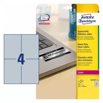 Pašlīmējošā printera etiķete Avery L6134-20