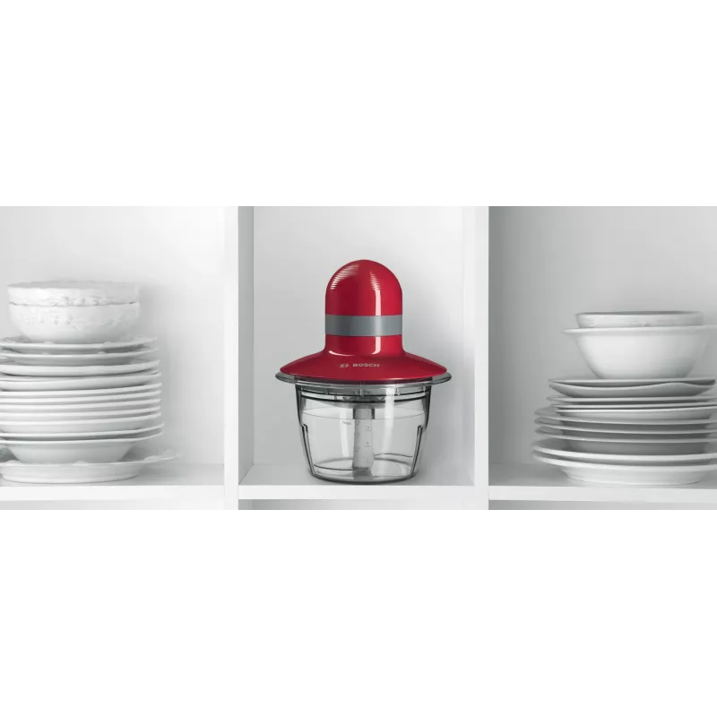 Bosch MMR08R2 elektriskais smalcinātājs 0.8 L 400 W Pelēks, Sarkans